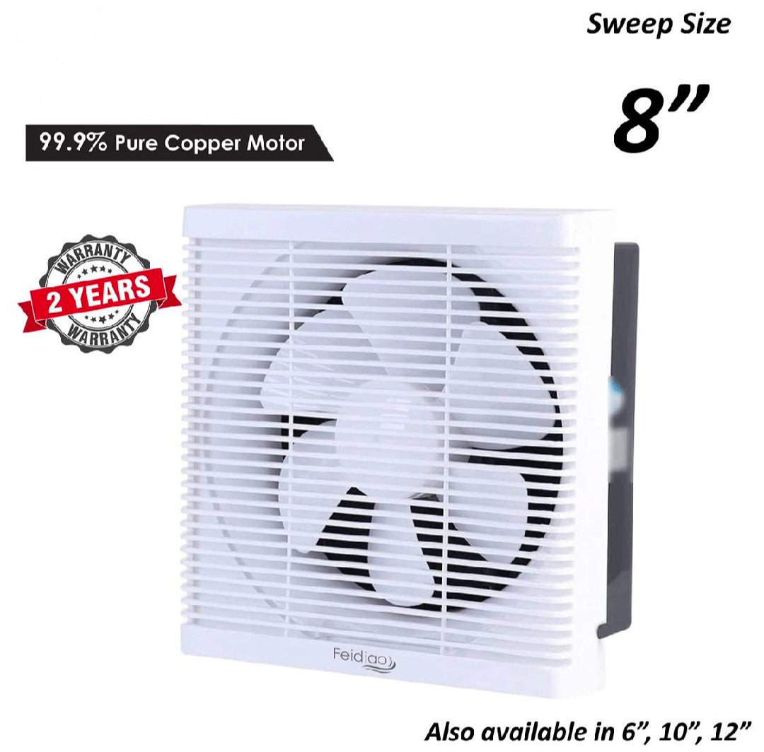 Copper Exhaust Fan with Durable Plastic Body – Efficient, Quiet, and Stylish